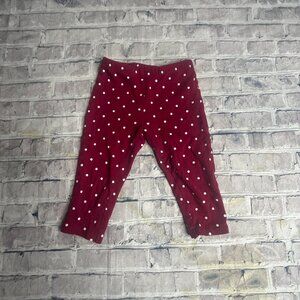 EUC Carter's Kids Dark Red Polka Dot Pants Size 18 Months